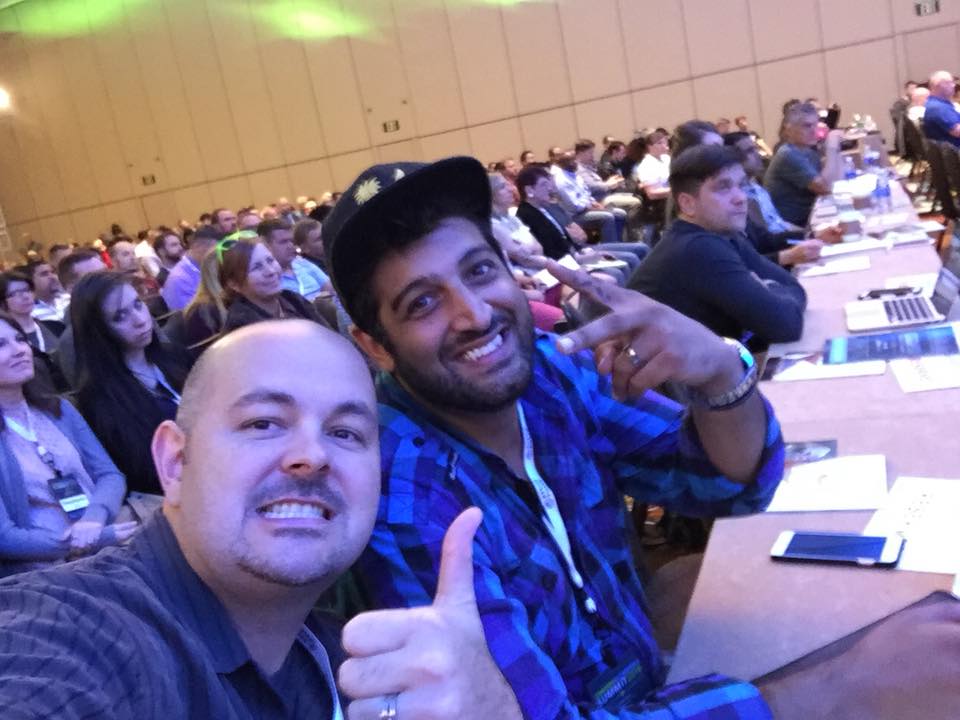 With Sam Khorramian, serial entrepreneur, Inc. 5000 honoree, and co-founder of Big Block Realty, at Content & Commerce 2016.
