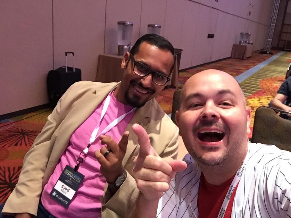With Syed Balkhi, founder of OptinMonster and one of the most prolific entrepreneurs in marketing technology, at Content & Commerce 2016.