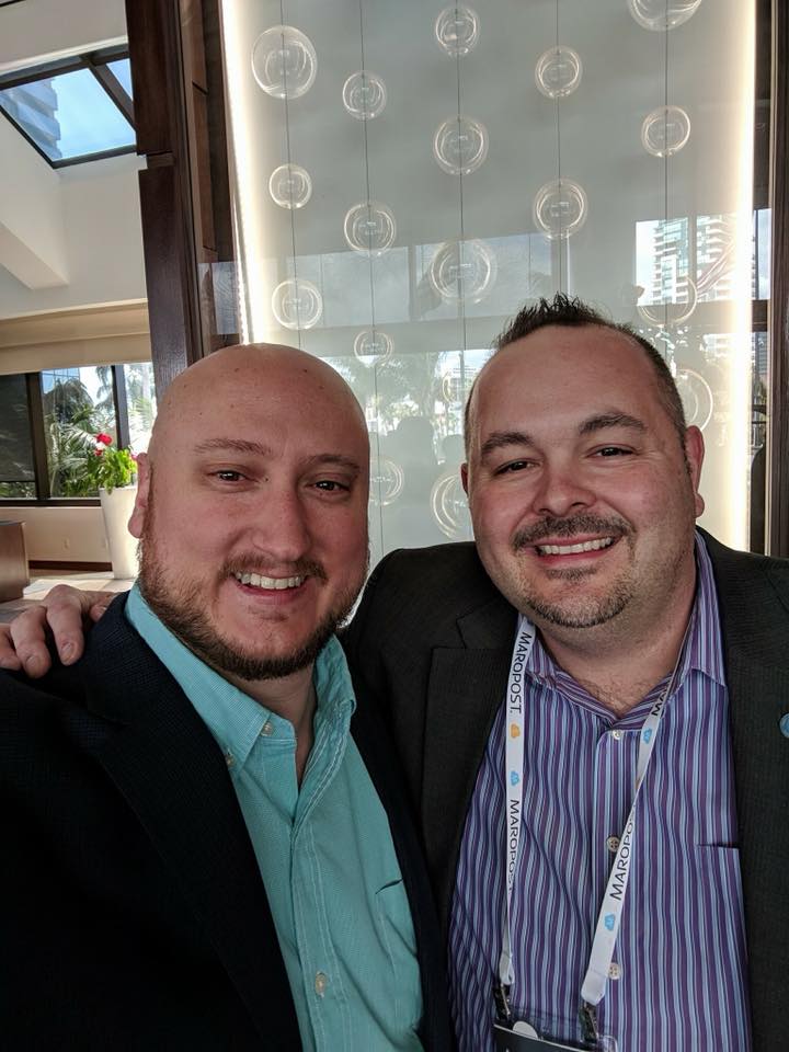 With Jeff J. Hunter, friend, mentor, and one of today's most recognized AI influencers, at Traffic & Conversion Summit 2018.